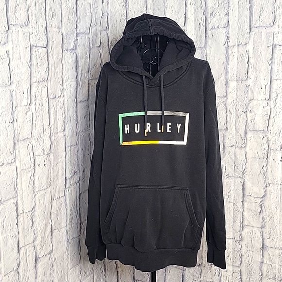 HURLEY‎ Black Hoodie Sweatshirt Medium - Picture 1 of 7